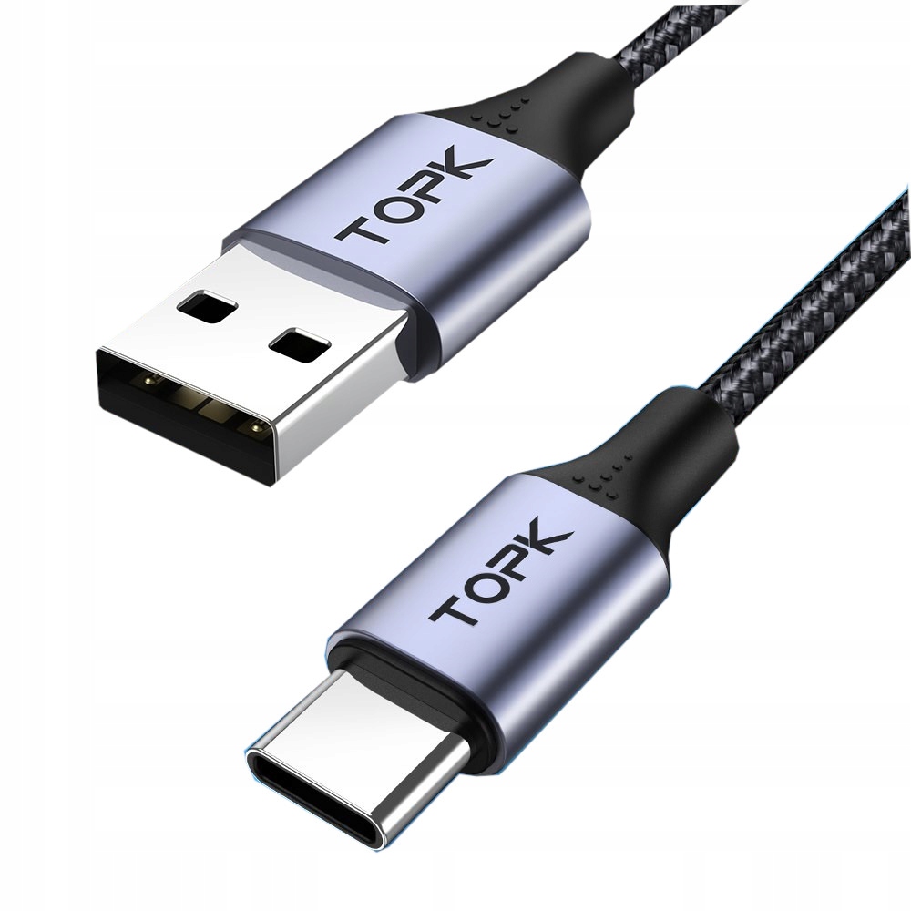 Szybki Kabel USB- USB C / USB typ C 2 metry TOPK