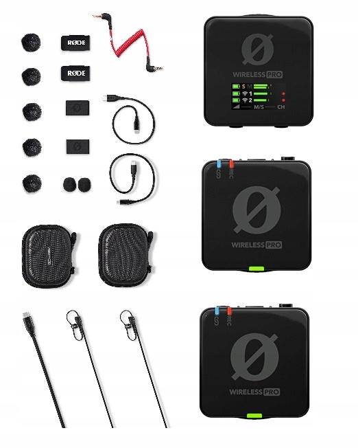 Rode Wireless Pro Zestaw Bezprzedowody Mikrofony Lavalier II Etui Ładujące