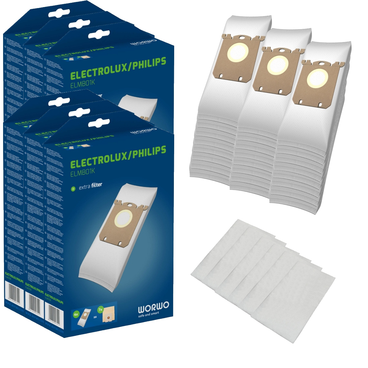 

24x Worki Do Odkurzacza Electrolux Philips S-bag