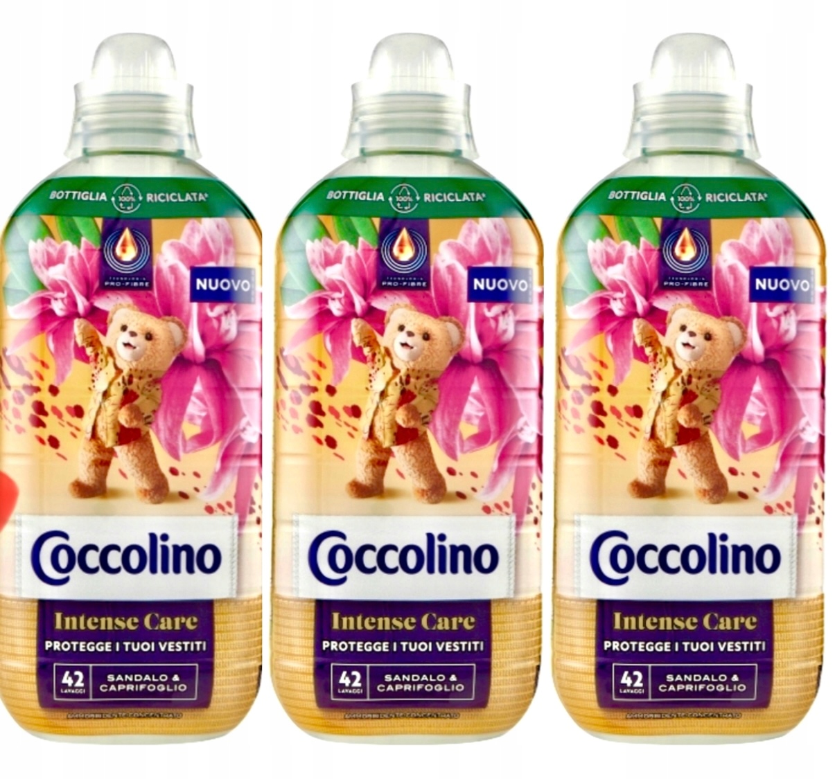 Levně 3x Coccolino Sandalo Caprifoglio tekutá aviváž Santalové Dřevo 980 ml