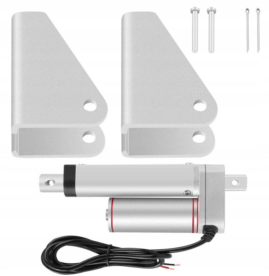 Elektryczny Siłownik Liniowy 12V 1000N Skok 200MM Metalowy Do Automatyki