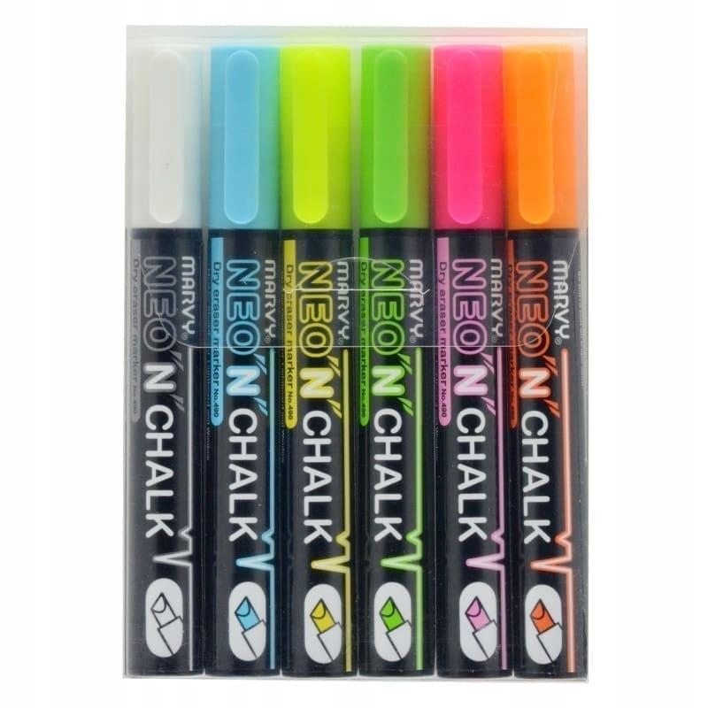 Markery kredowe Neonn Chalk Marvy