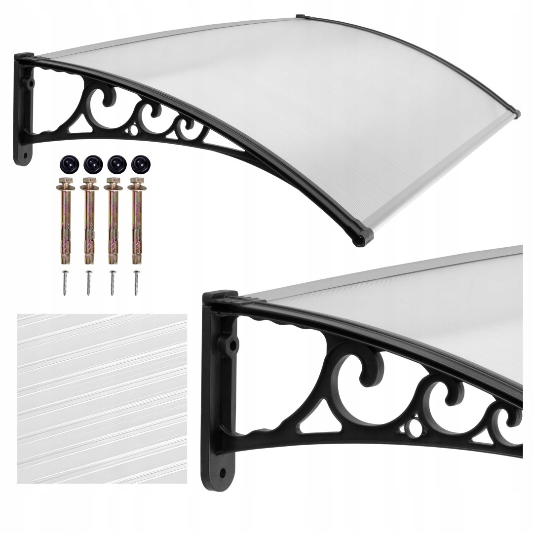 Plastová stříška Beno 80x150 cm černá