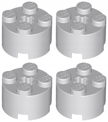 

Lego 3941 Klocek 2x2 szary j. Lbg Nowy (5g) 4 szt.