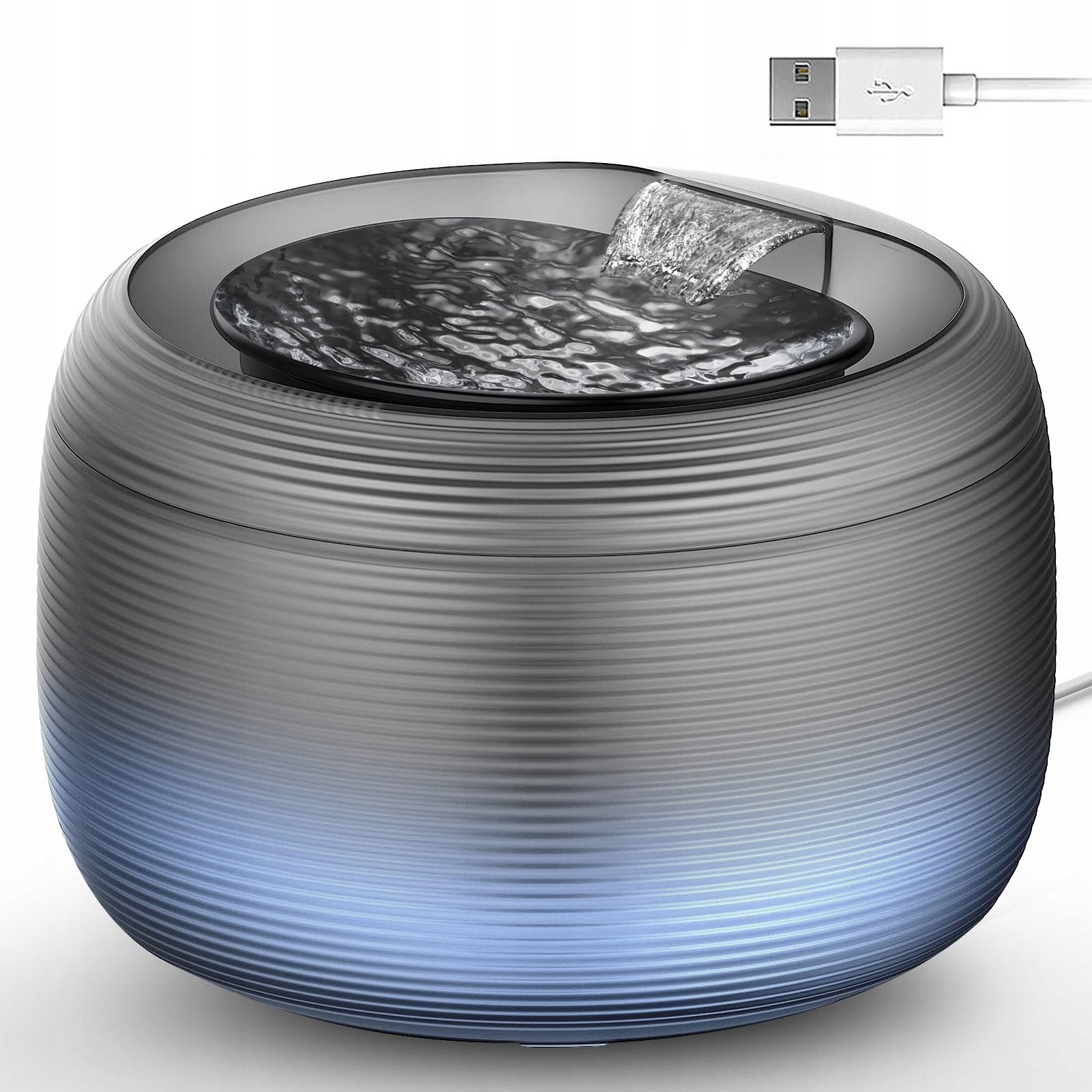 Fontána Napáječka Pro Kočky Automatická 2.5L Miska Led Tichý Filtr