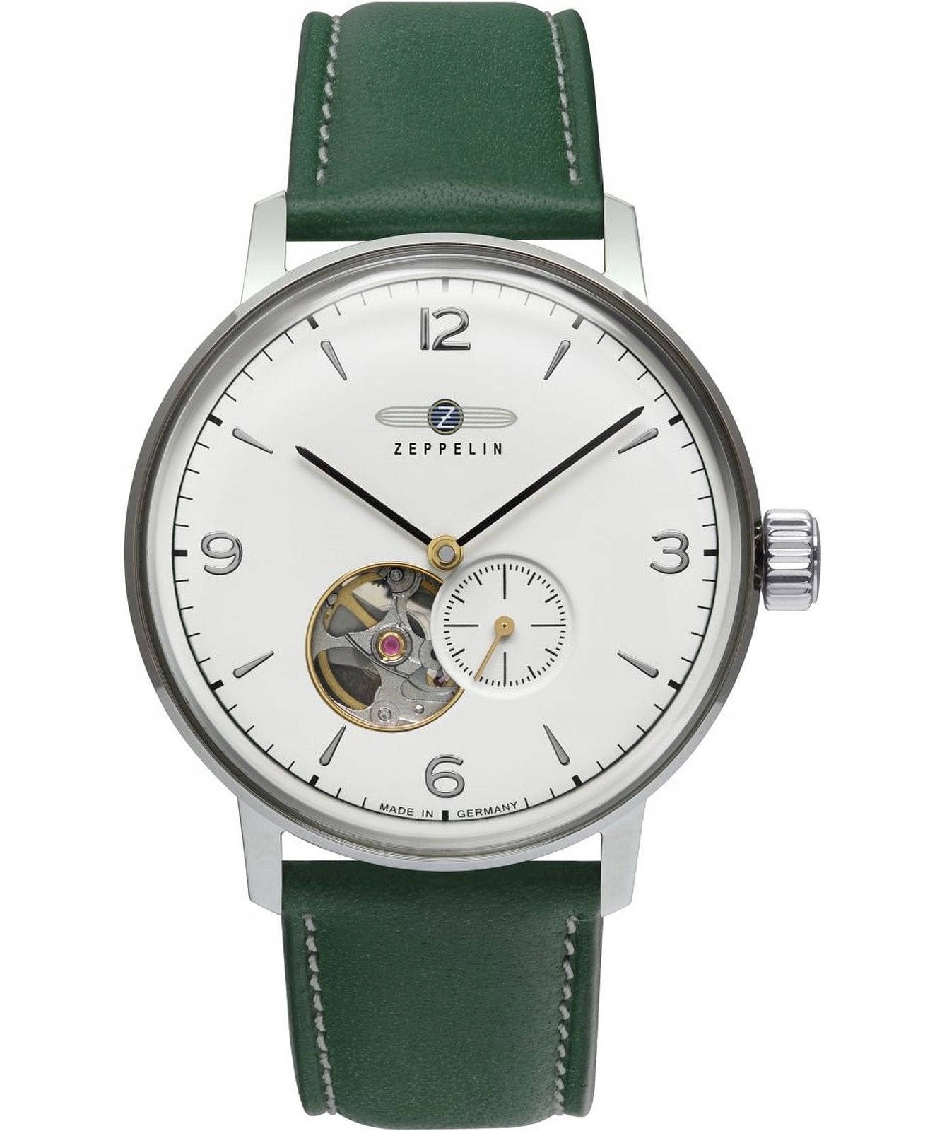 Pánské hodinky Zeppelin Hindenburg Open Heart Automatic Zeppelin-8066-1-N