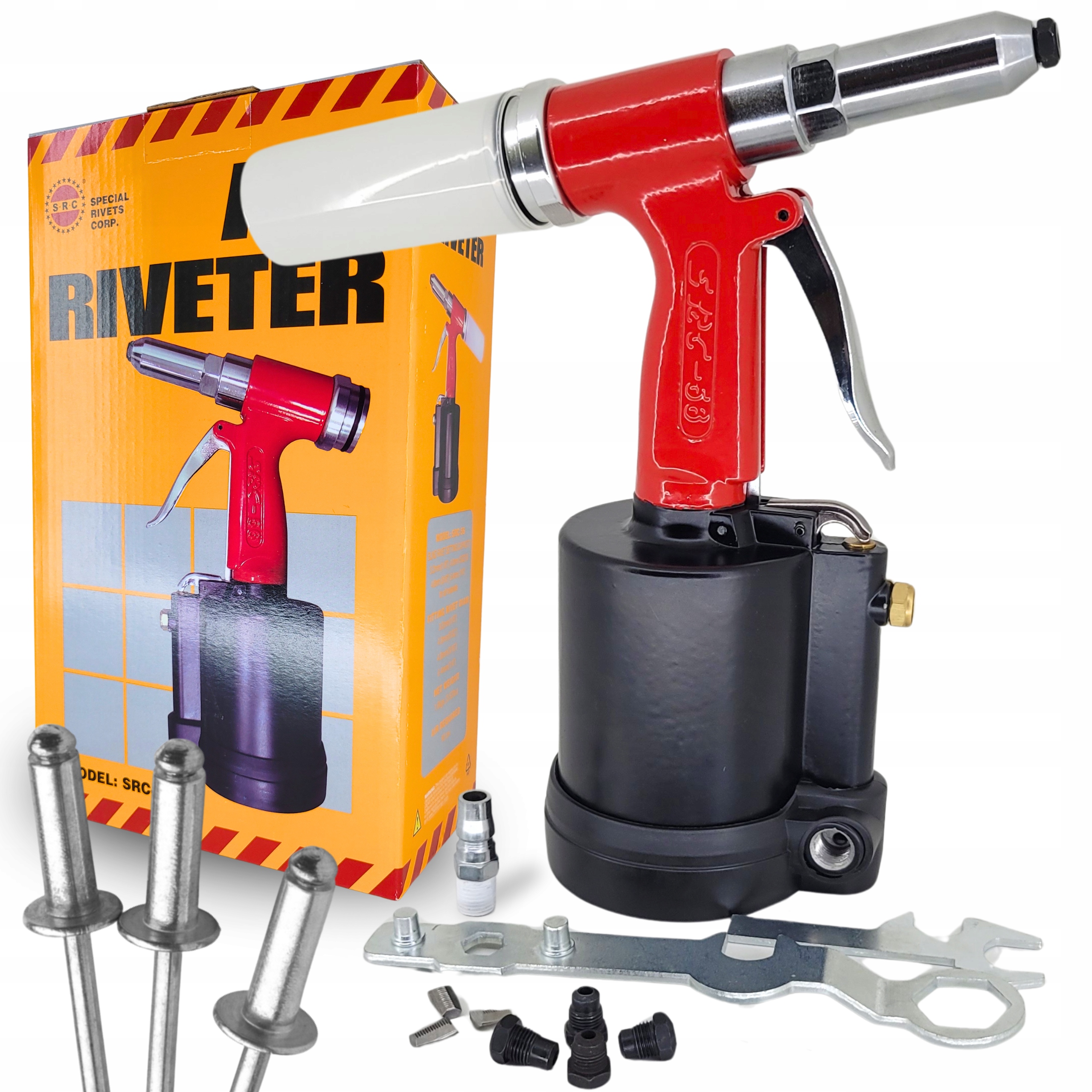 Pneumatická nýtovačka pro nýty 3.0-6.4 mm Profesionální s regulací SRC-56