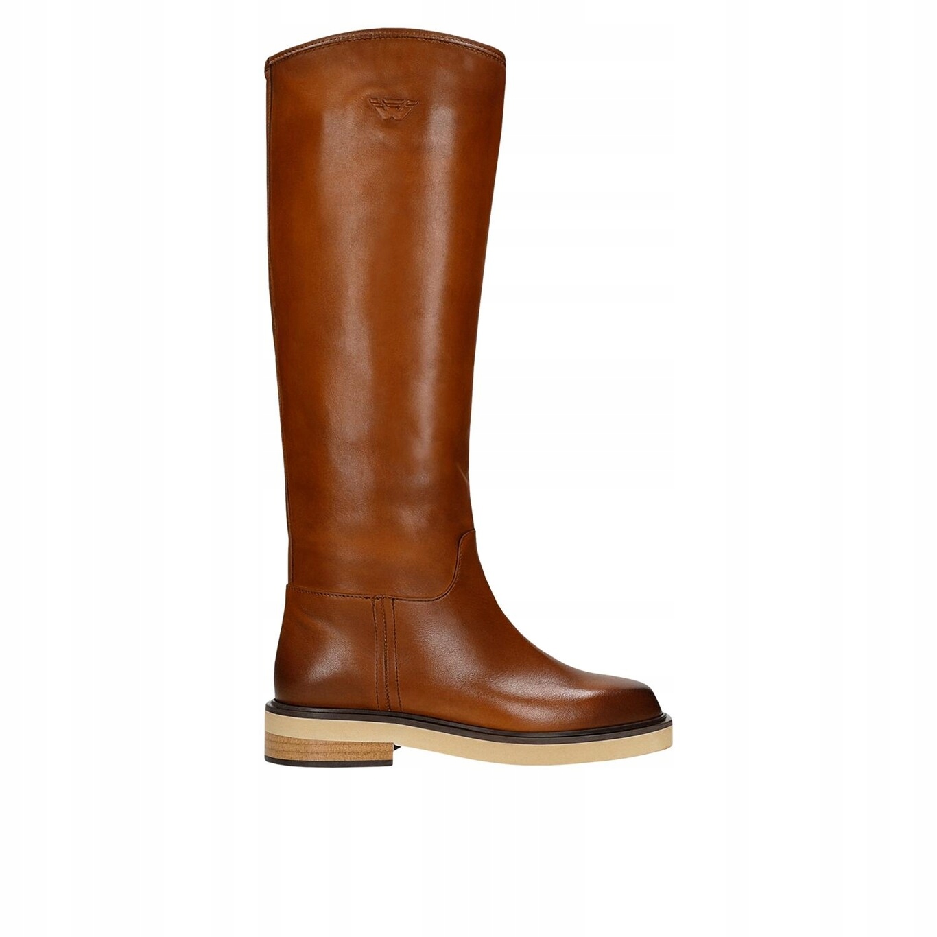 Světle hnědé kožené boty kozačky vel. 37