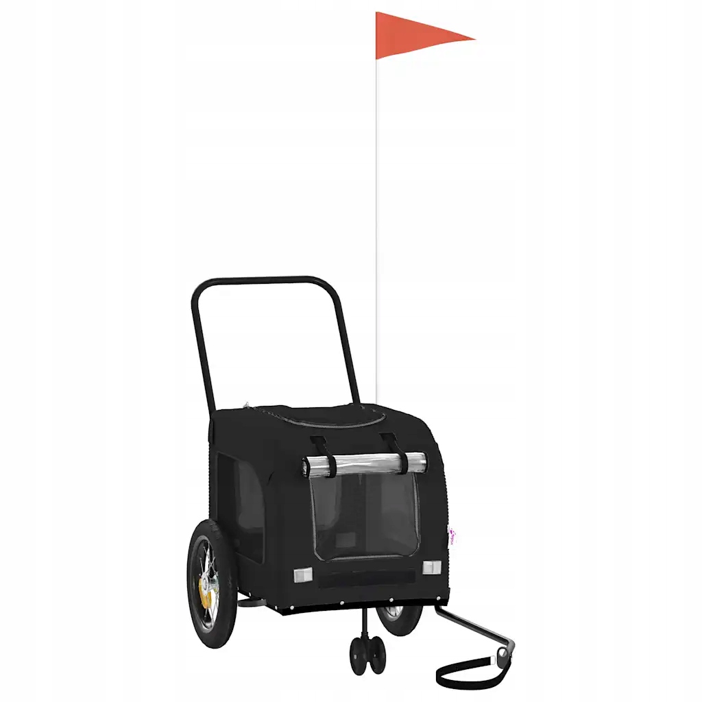 Levně Cyklistický vozík pro psy černý, 124,5 x 63,5 x 53 cm