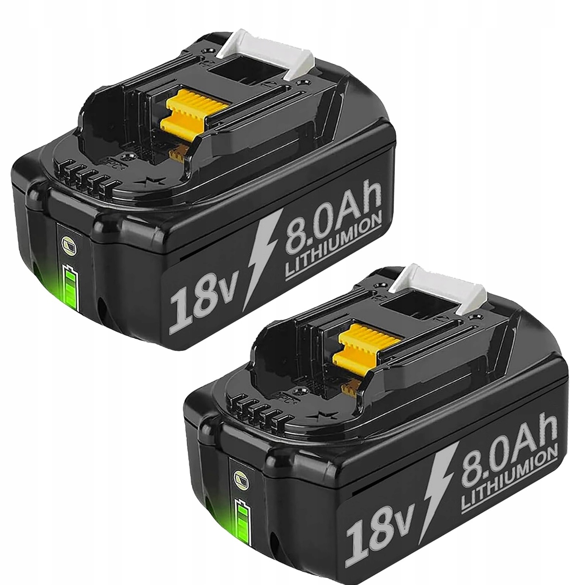2x Akumulator Zamiennik Do Makita Bateria 18V 8,0 Ah BL1860 8AH