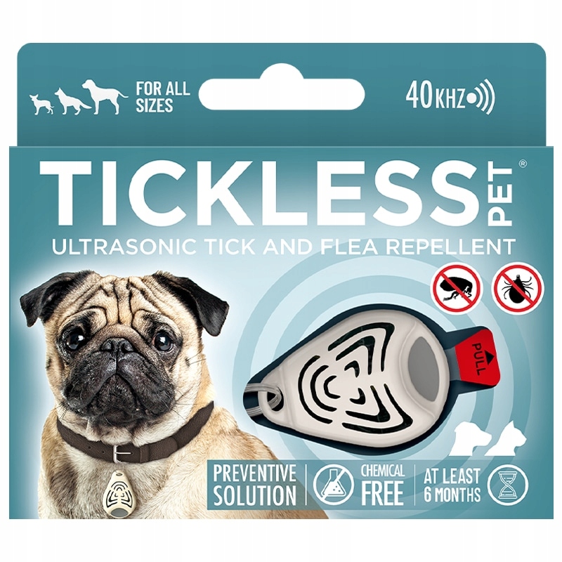 Ultrazvuková ochrana proti klíšťatům TickLess Pet pro zvířata béžová
