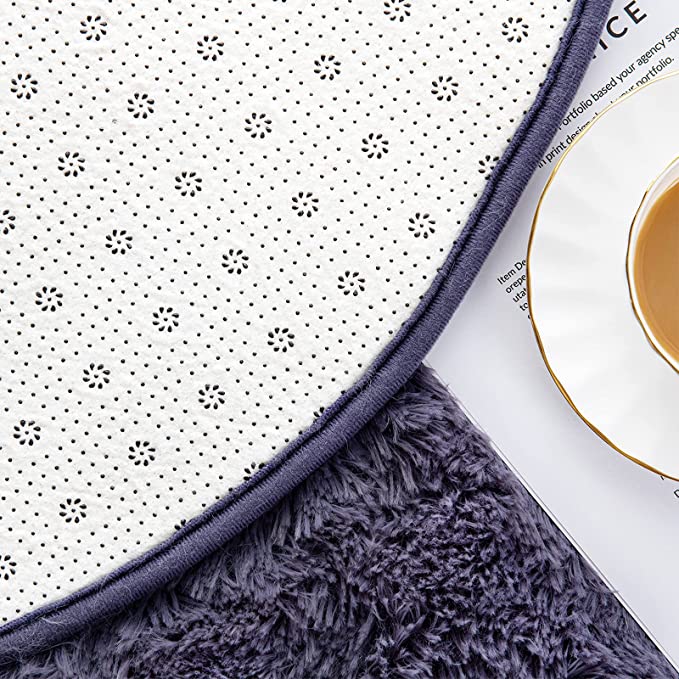 DYWAN SHAGGY PLUSZOWY DO SYPIALNI 60x120 FIOLET Szerokość produktu 60 cm