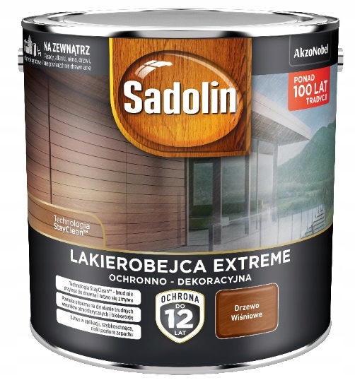 

Lakierobejca Sadolin Extreme drzewo wiśniowe, 2.5l