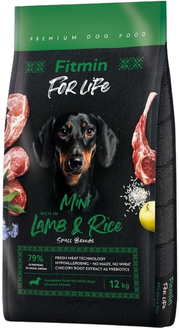 Fitmin Dog For Life sucha karma dla psa mini Jagnięcina Ryż 12 kg