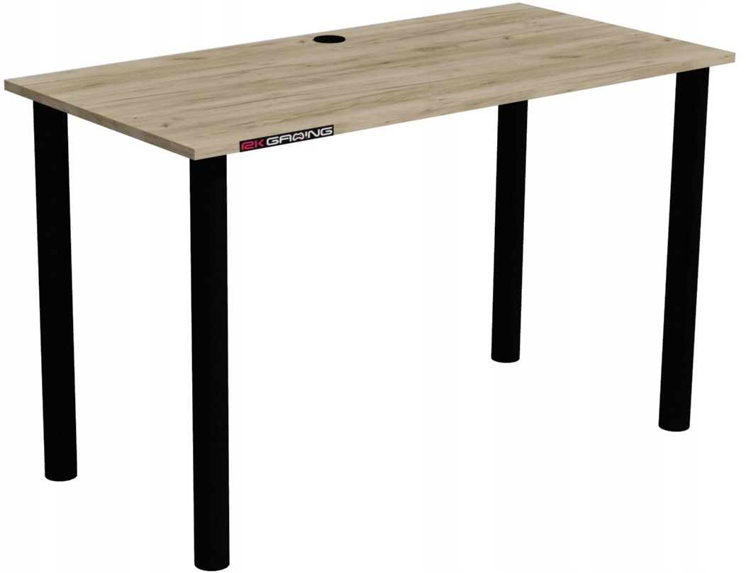 BIURKO GAMINGOWE KOMPUTER DĄB CRAFT SZARY 120x60