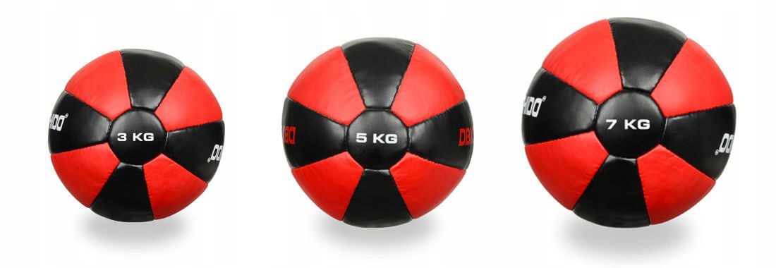 PIŁKA LEKARSKA TRENINGOWA REHABILITACYJNA DO ĆWICZEŃ | DBX BUSHIDO 7 KG Cechy dodatkowe z obciążeniami