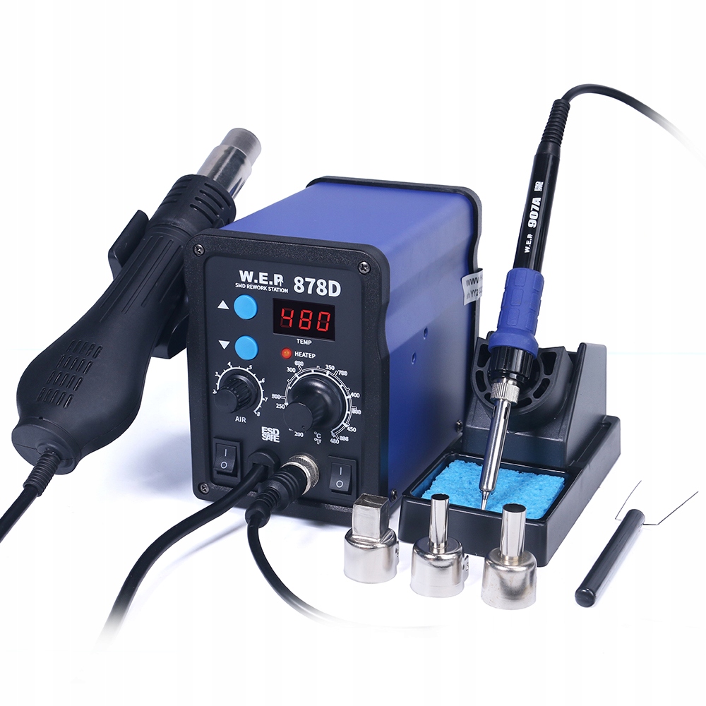 

Stacja lutownicza Wep 878D Hotair grotówka