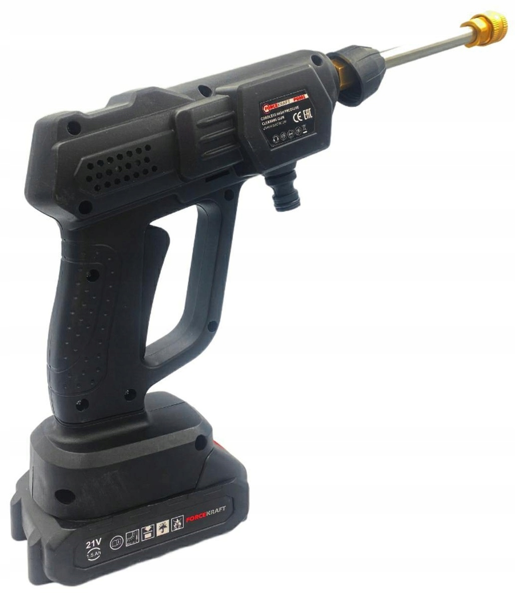 MYJKA CIŚNIENIOWA AKUMULATOROWA 21V 15BAR 2 dysze Ciśnienie robocze 15 bar