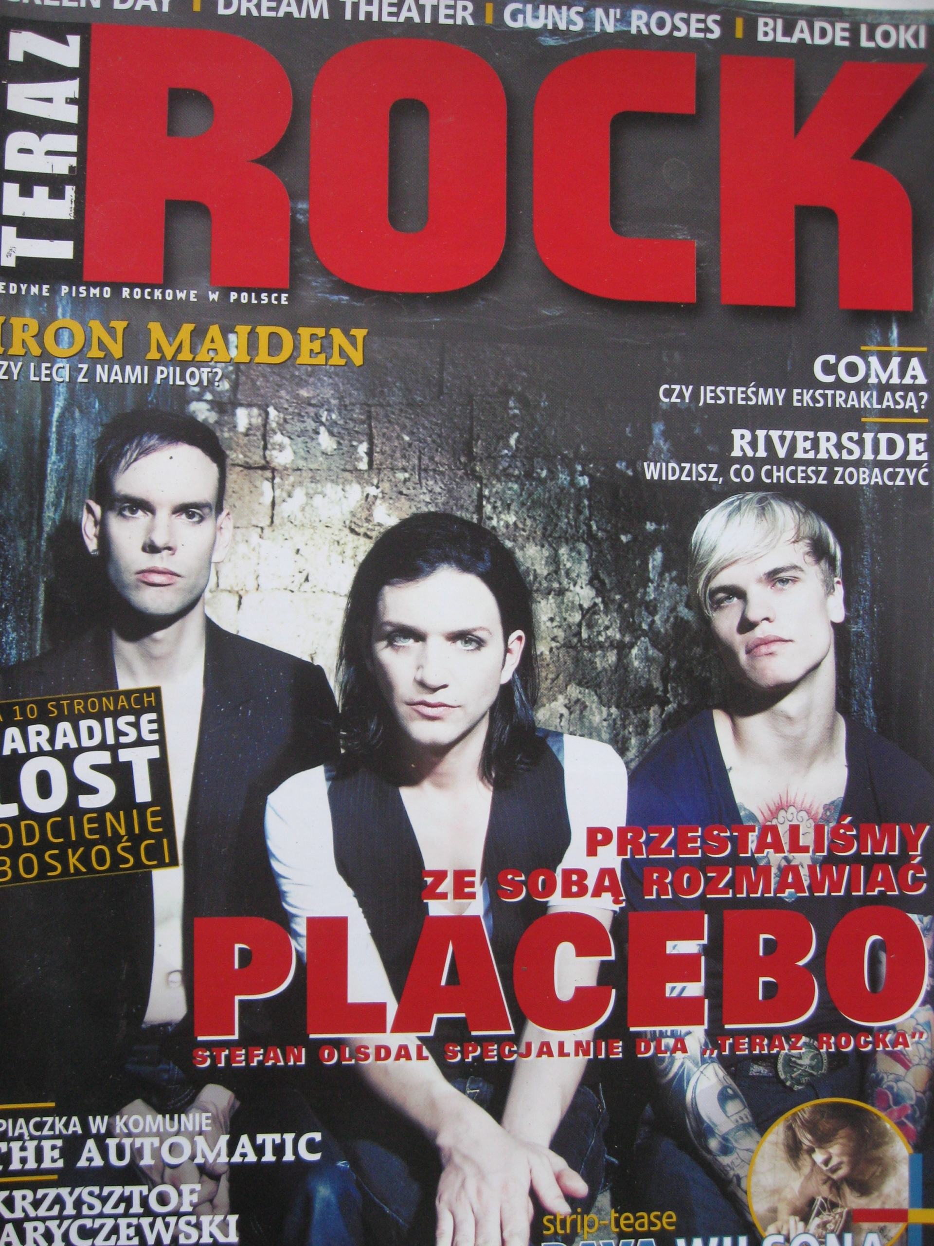 TERAZ ROCK Placebo, IRON MAIDEN, Green Day, Coma - 6/2009