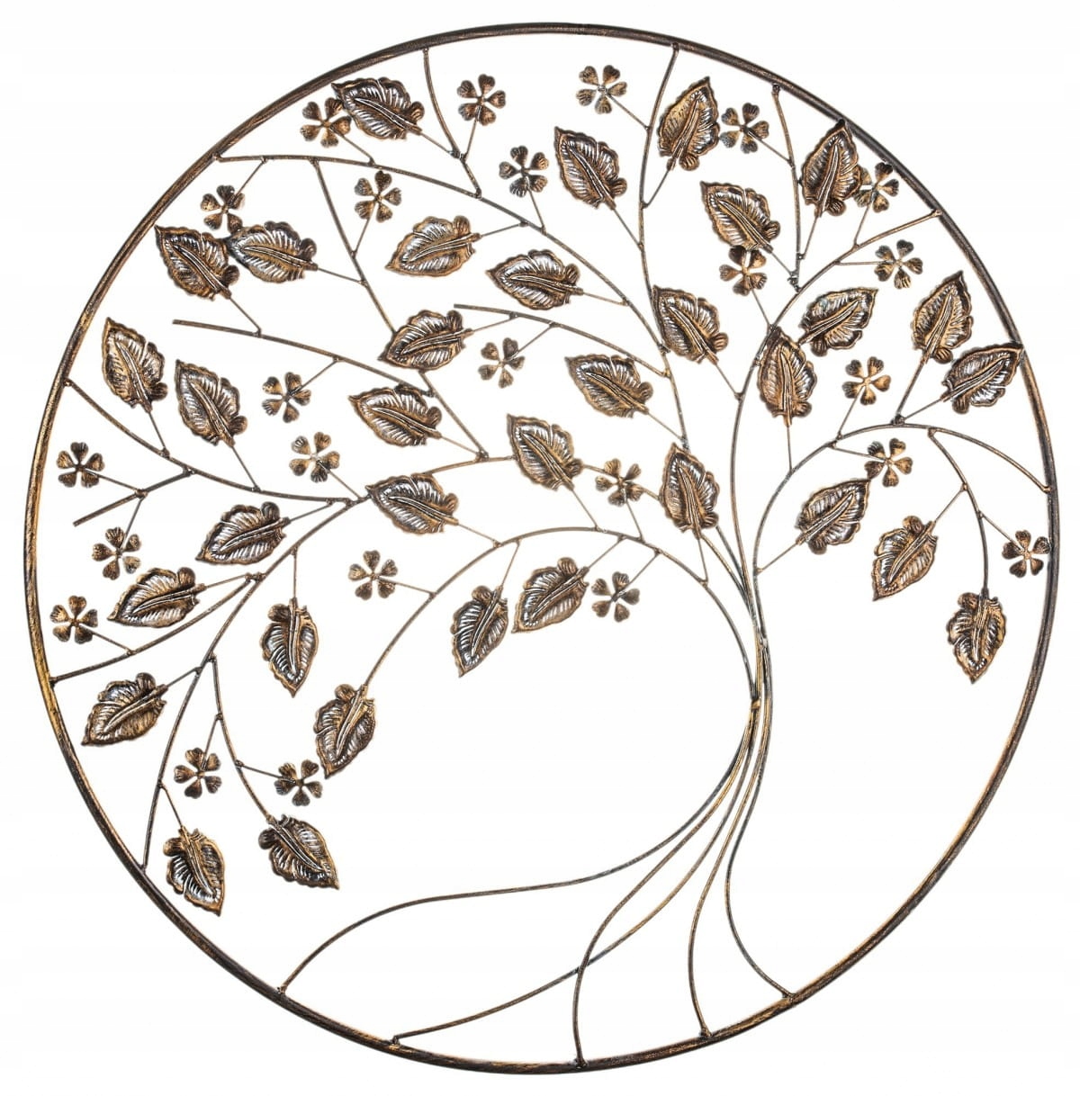 Dřevo Listy Krásná Nástěnná Dekorace 71x71 135027