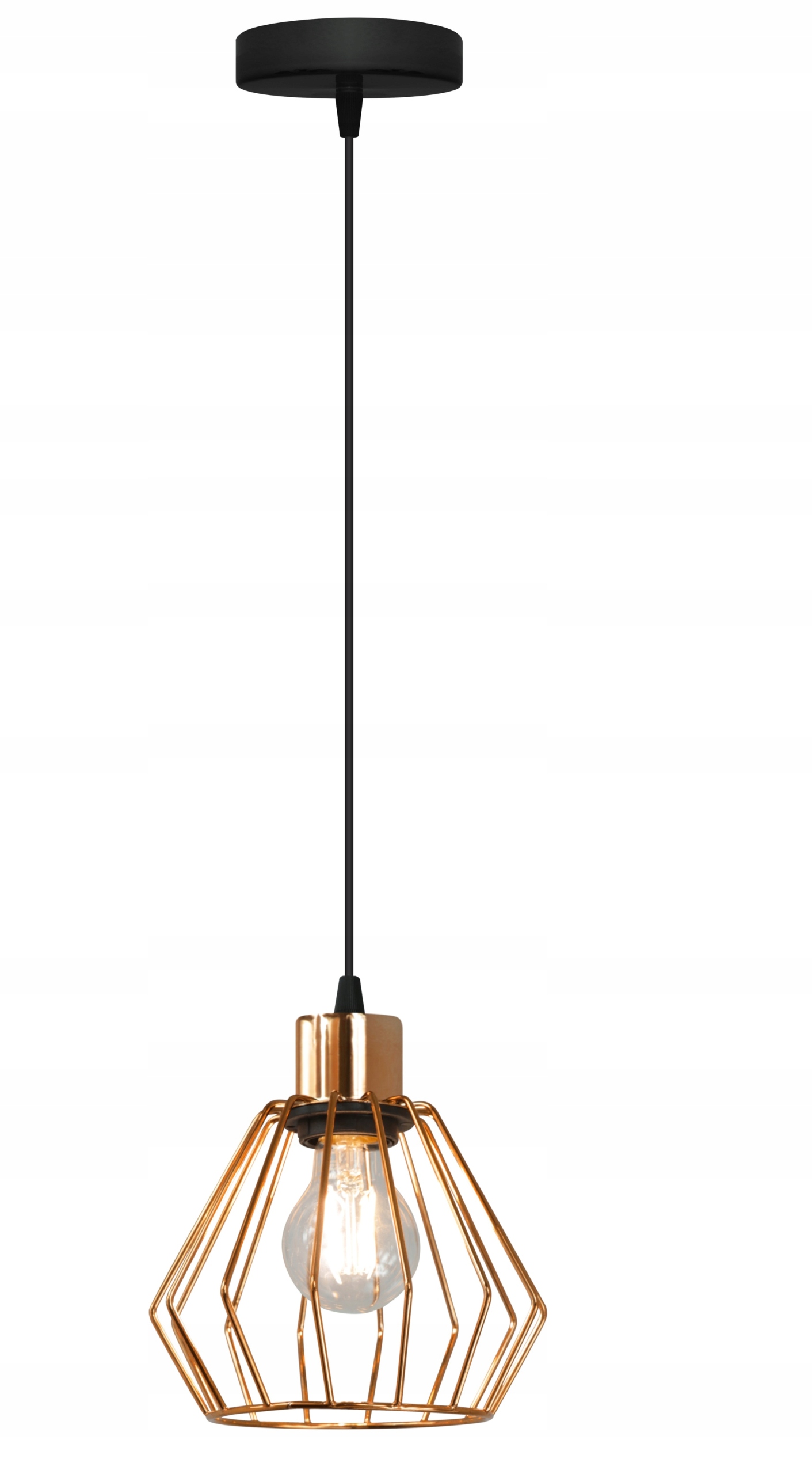 

Lampa Sufitowa,żyrandol Diament Złoty 115M Led
