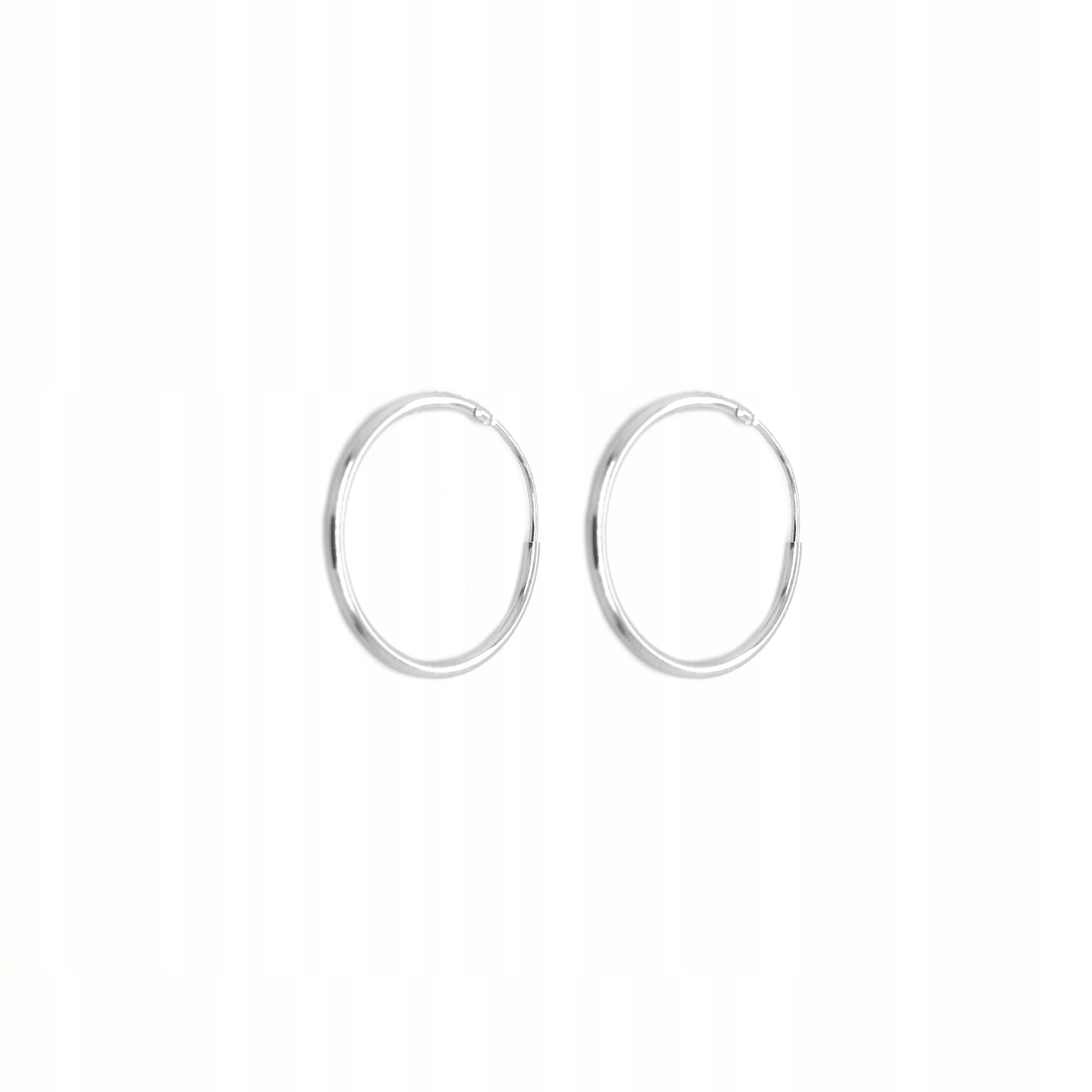 

Kolczyki dziecięce srebrne koła