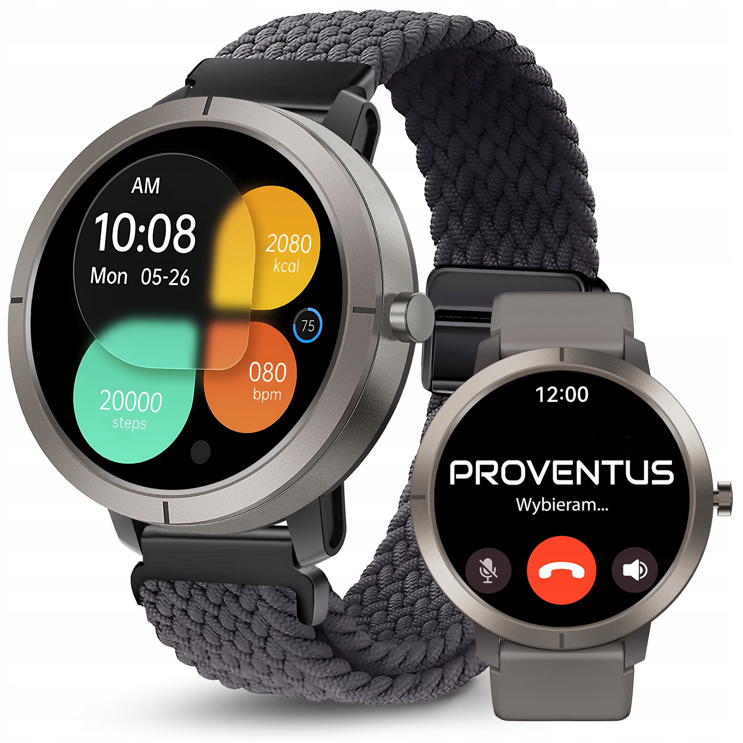 Smartwatch Damski Proventus Gps Amoled Wodoodporny 5ATM Rozmowy Sport Pl