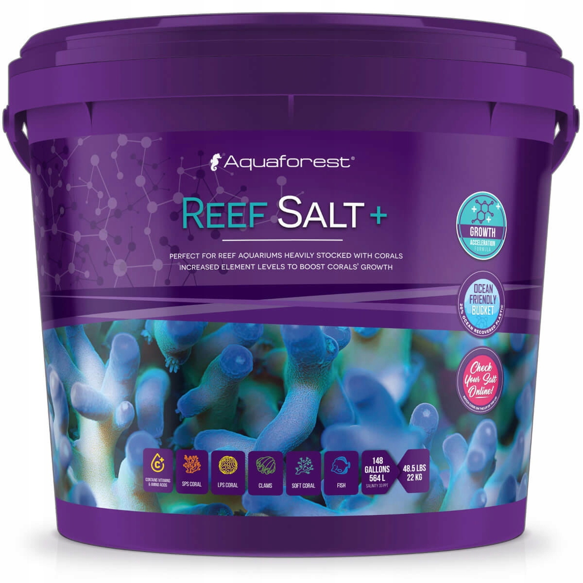 Aquaforest Reef Salt+ 22kg - Sól morska