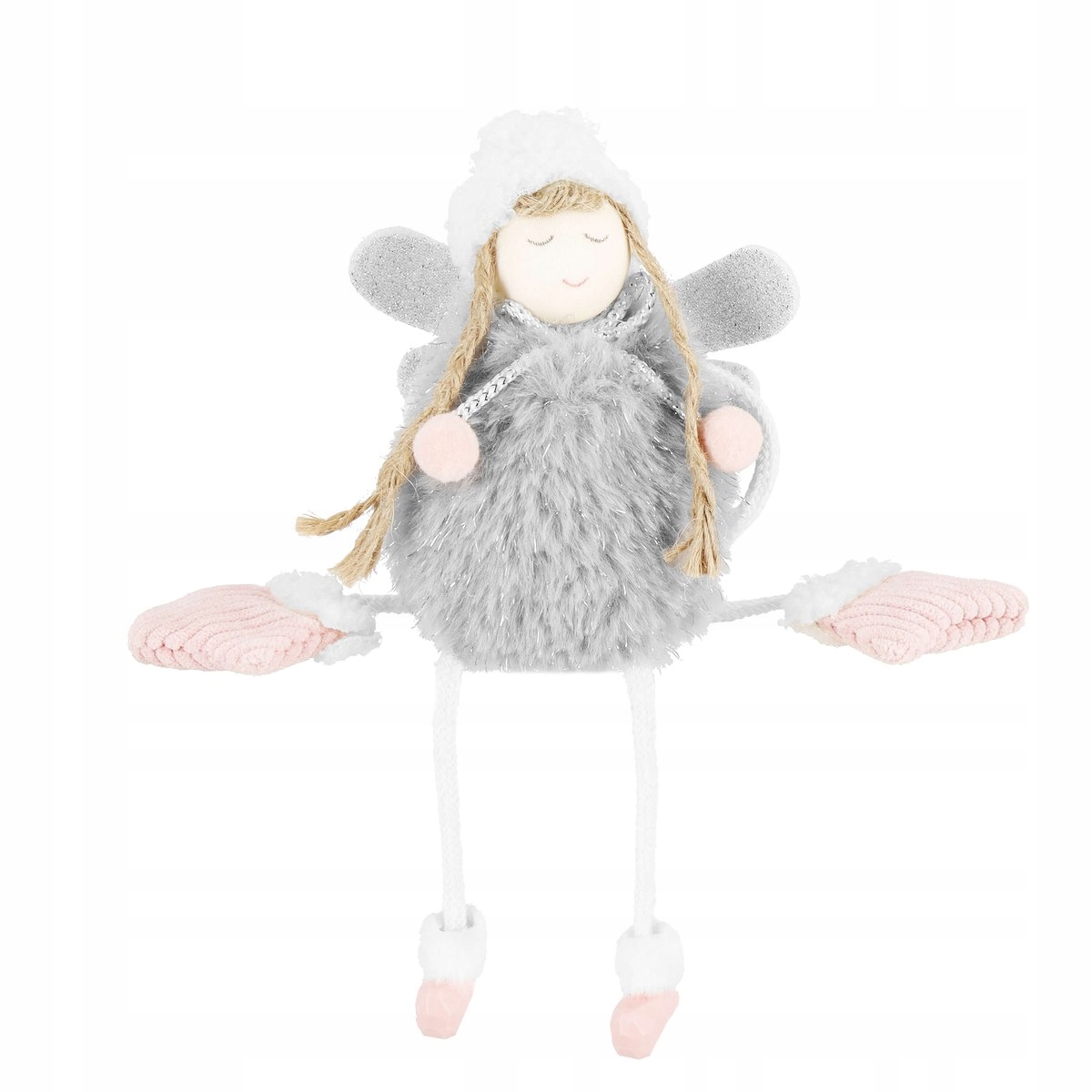 FIGURKA ŚWIĄTECZNA ANIOŁEK DZIEWCZYNKA SIEDZĄCA Motyw Aniołek