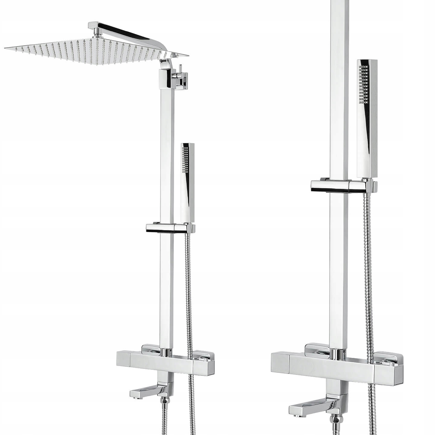Sprchový Set S Termostatom, Sprchový Stĺp, Vaňová Batéria S Výtokom