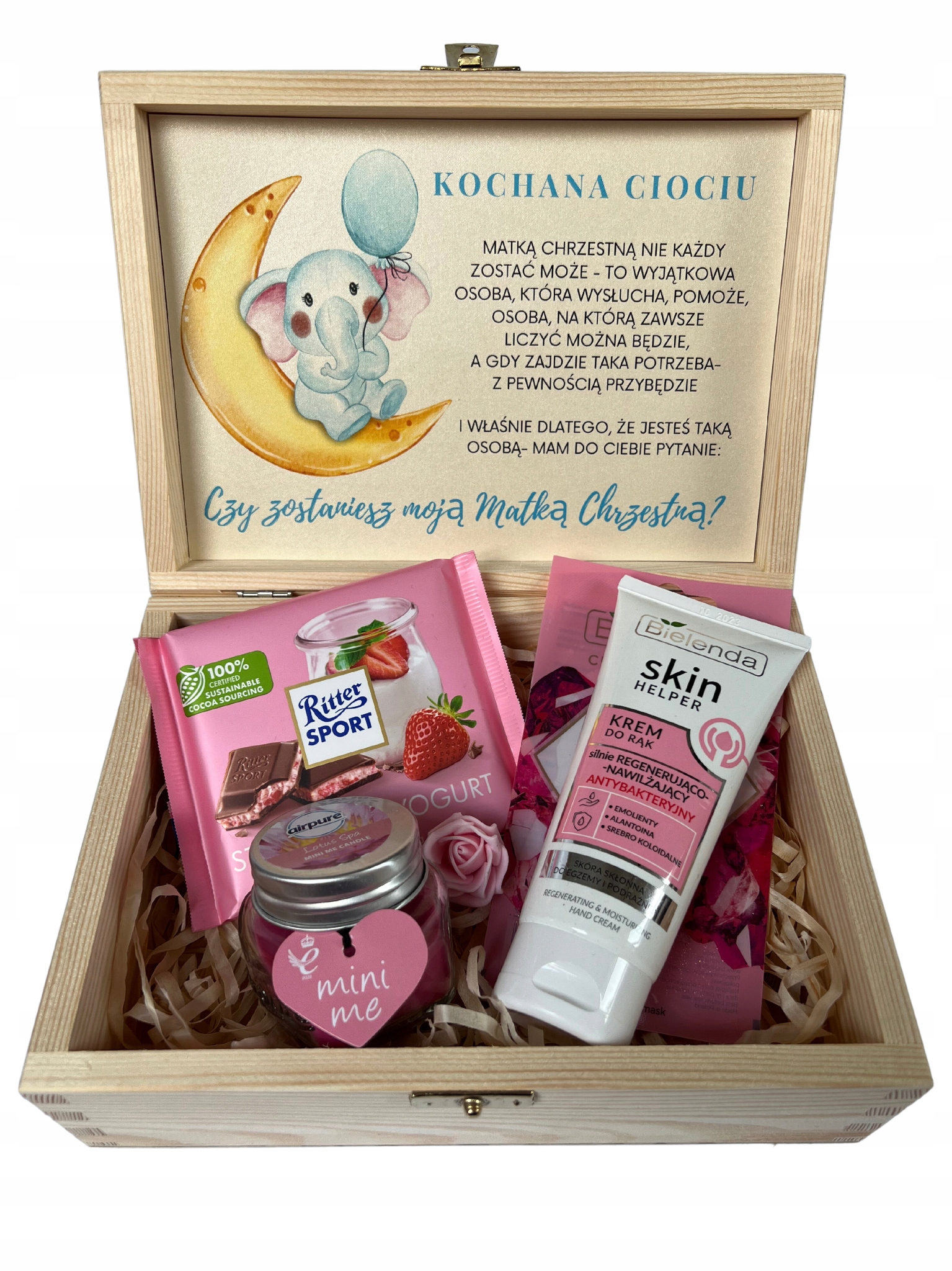 Box Žádost o to, aby byla kmotrou matka chlapec