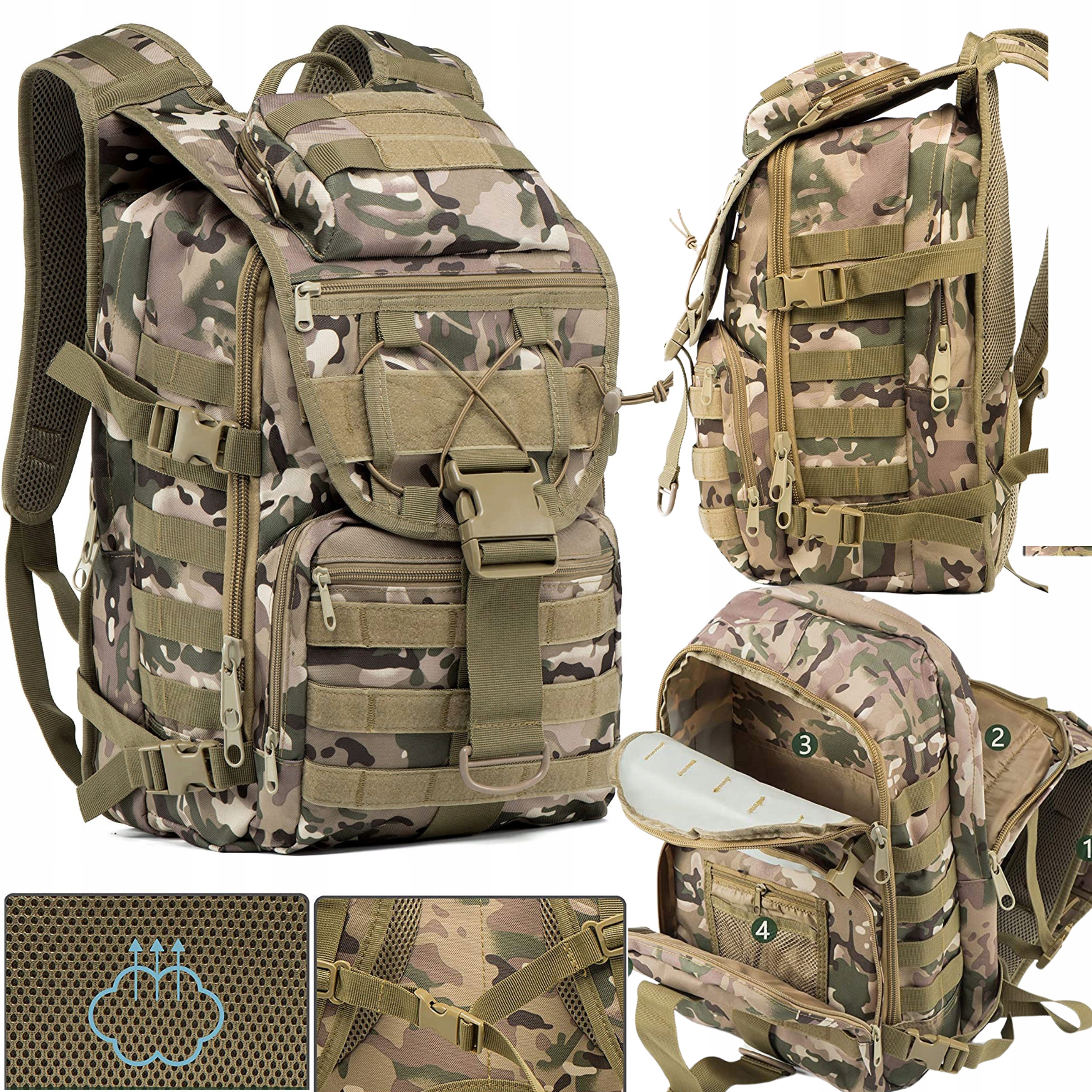 PLECAK TURYSTYCZNY WOJSKOWY TAKTYCZNY MILITARNY XL