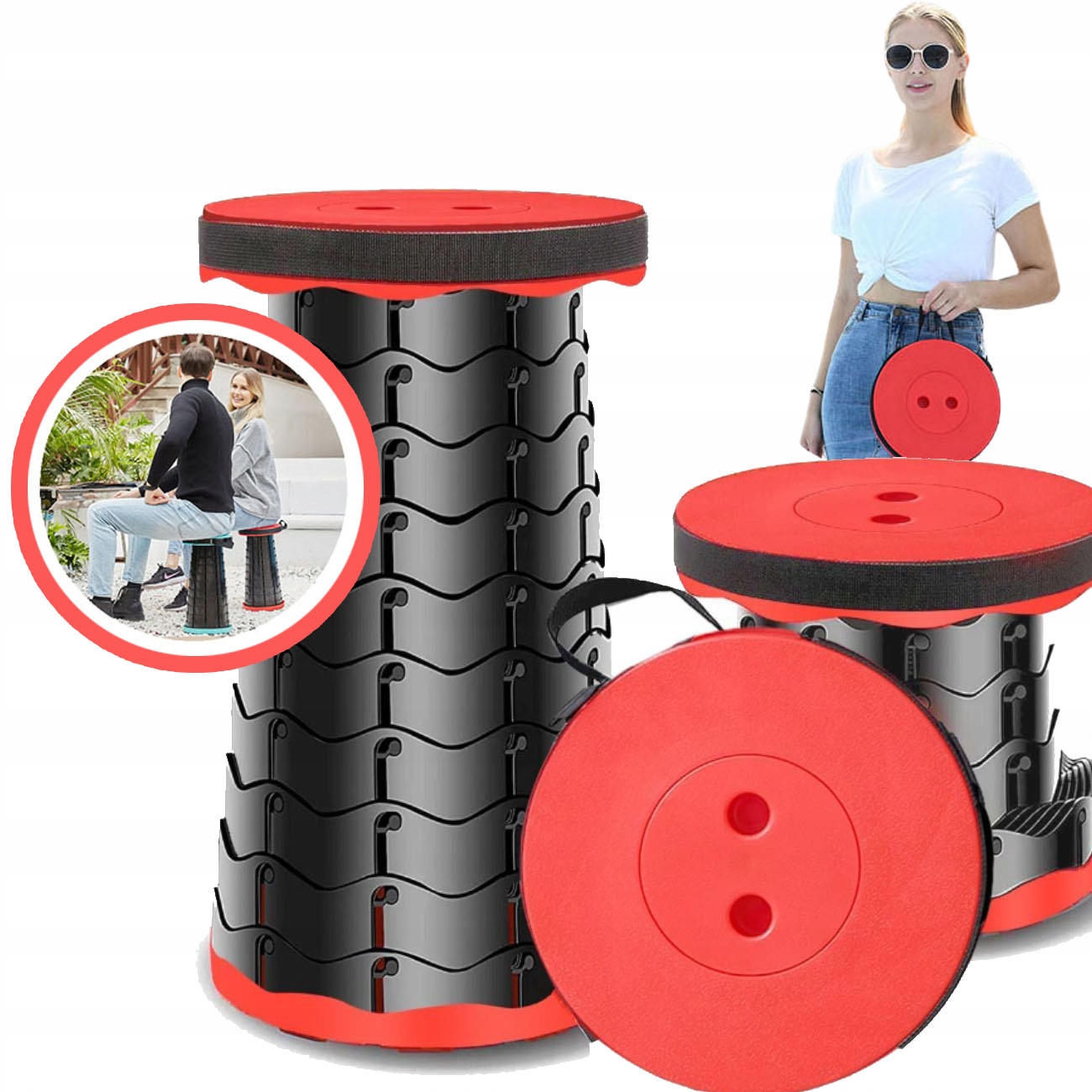 KRZESŁO TURYSTYCZNE SKŁADANE STOŁEK TABORET PIKNIK