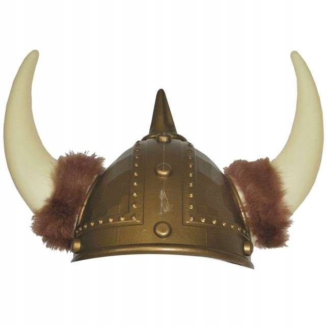 HEŁM wikinga WIKING z rogami RAGNAR czapka NORDYCKI WOJOWNIK