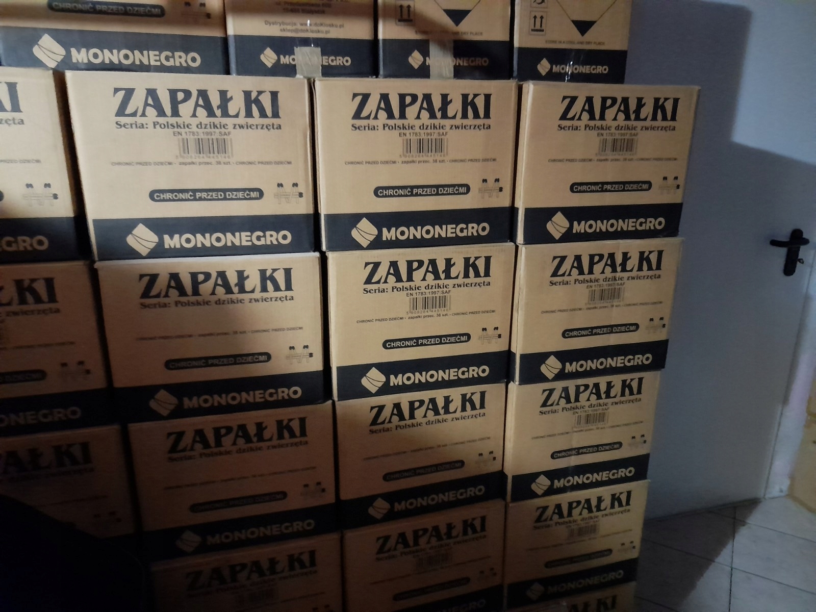 ZAPAŁKI SERIA POLSKIE ZWIERZETA KARTON 38 000 szt. EAN (GTIN) 5908264445122