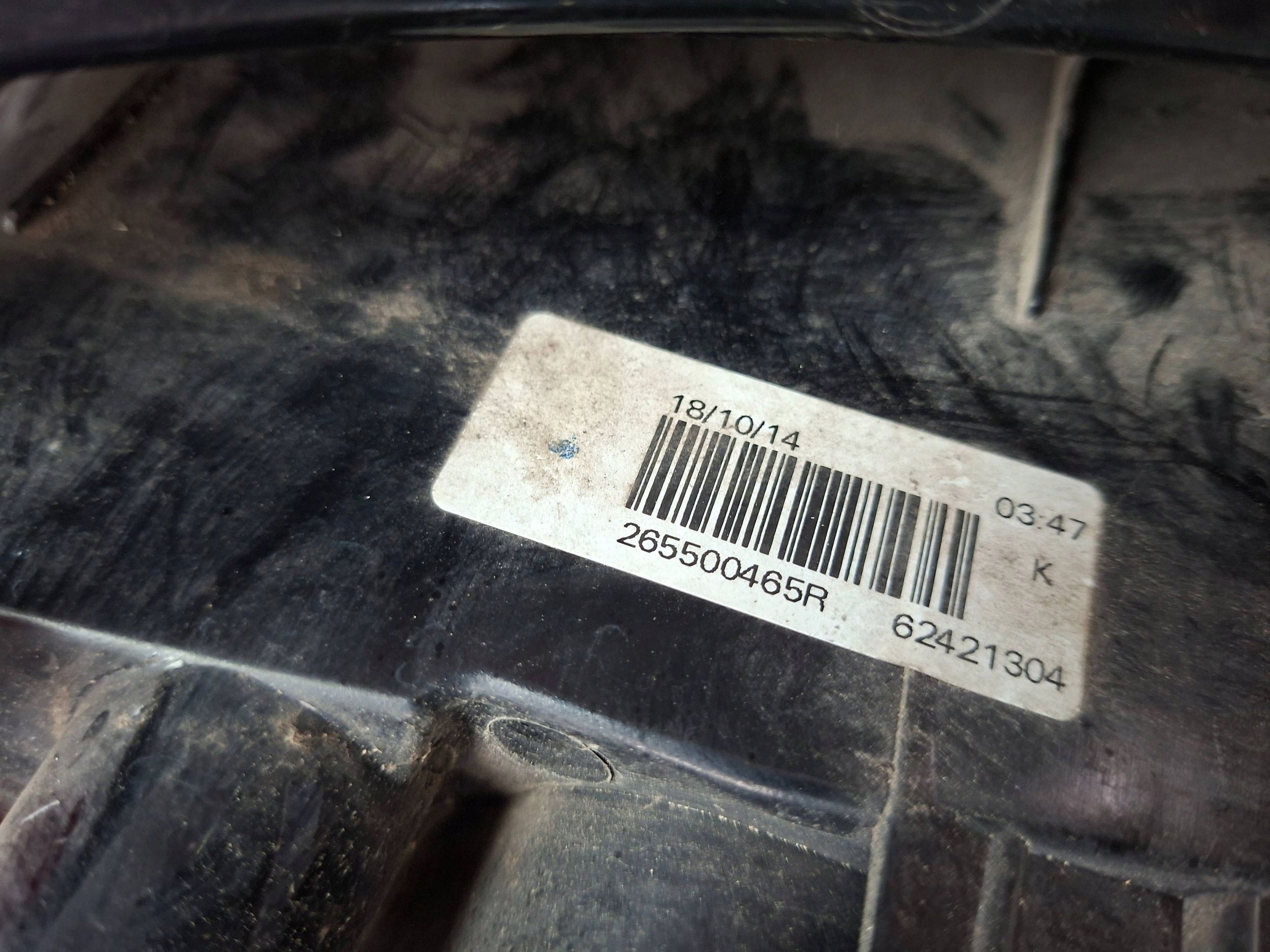 light rear right 265500465R DACIA SANDERO II 2012