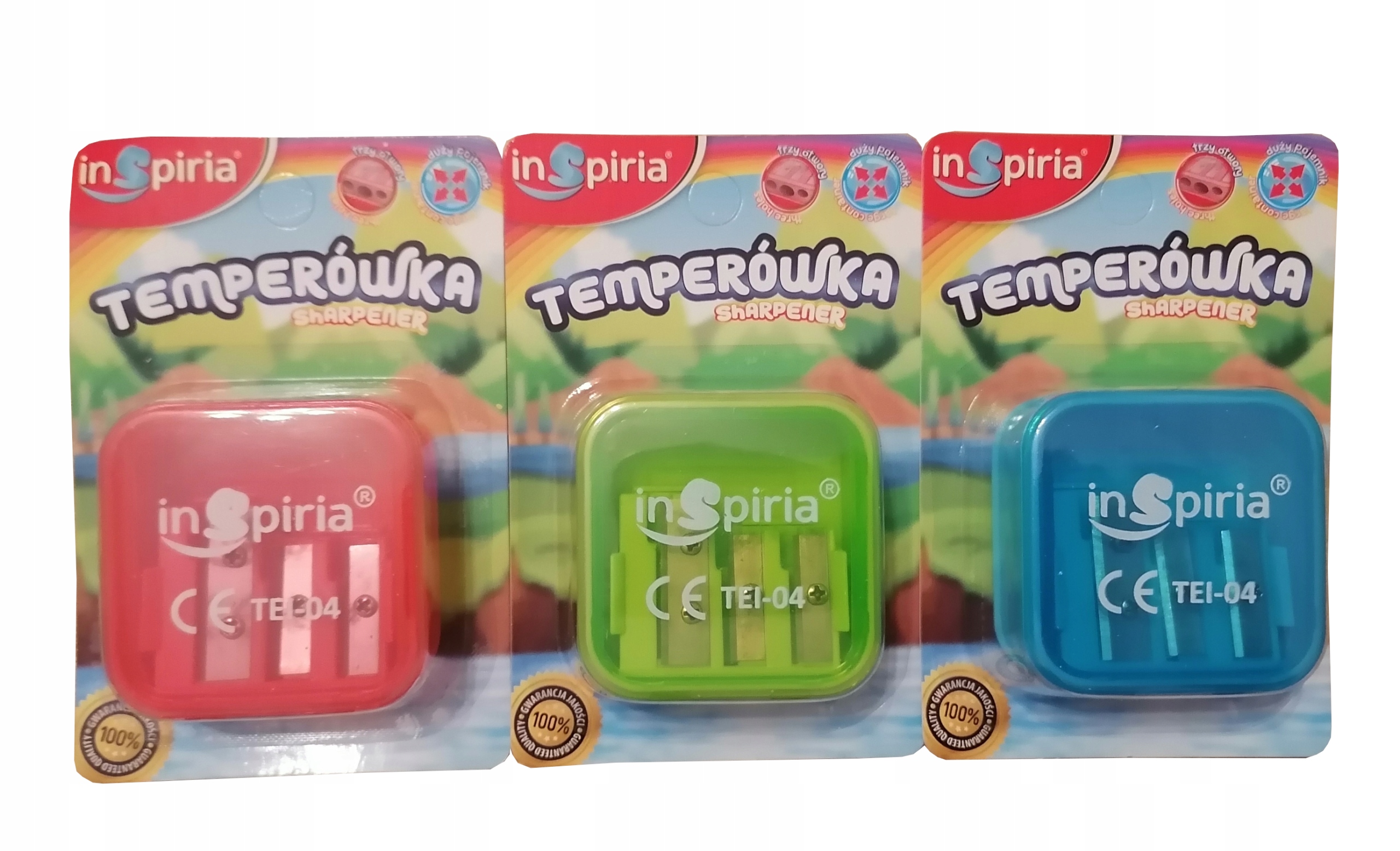 Temperówka Inspiria Potrójna FLUO