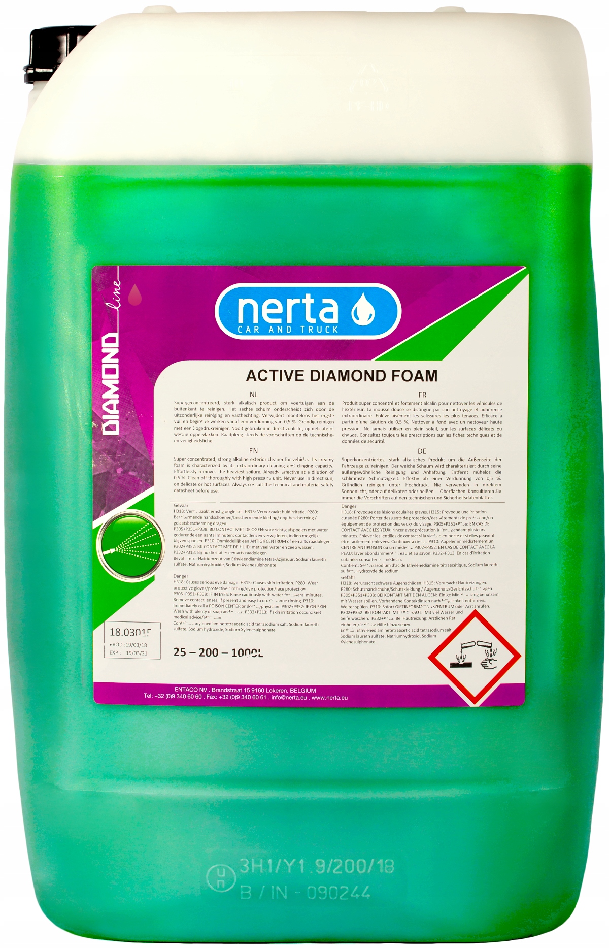 NERTA ACTIVE Diamond FOAM 25L Активная пена!! 30KG