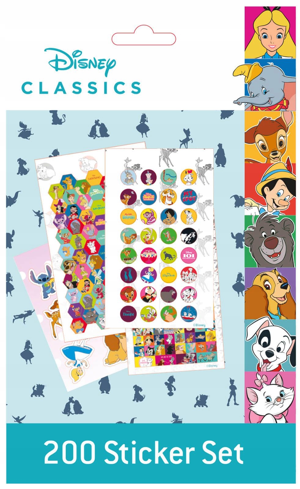 

Naklejki Disney Classics zestaw 200 szt dla dzieci