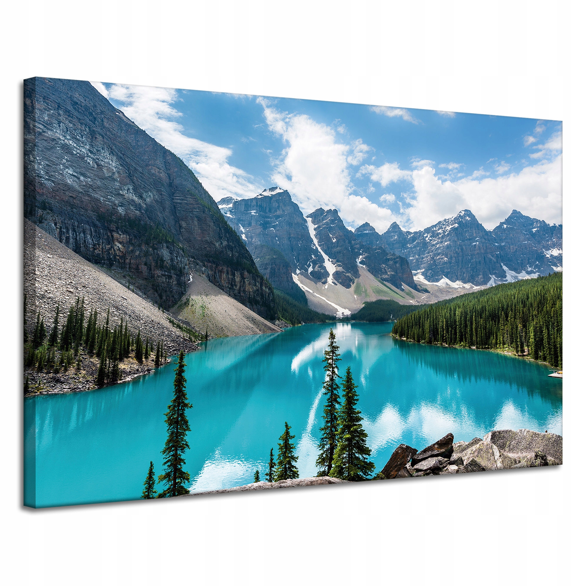 Obraz na plátně Příroda Hory Les Modrá Voda 120x80 cm