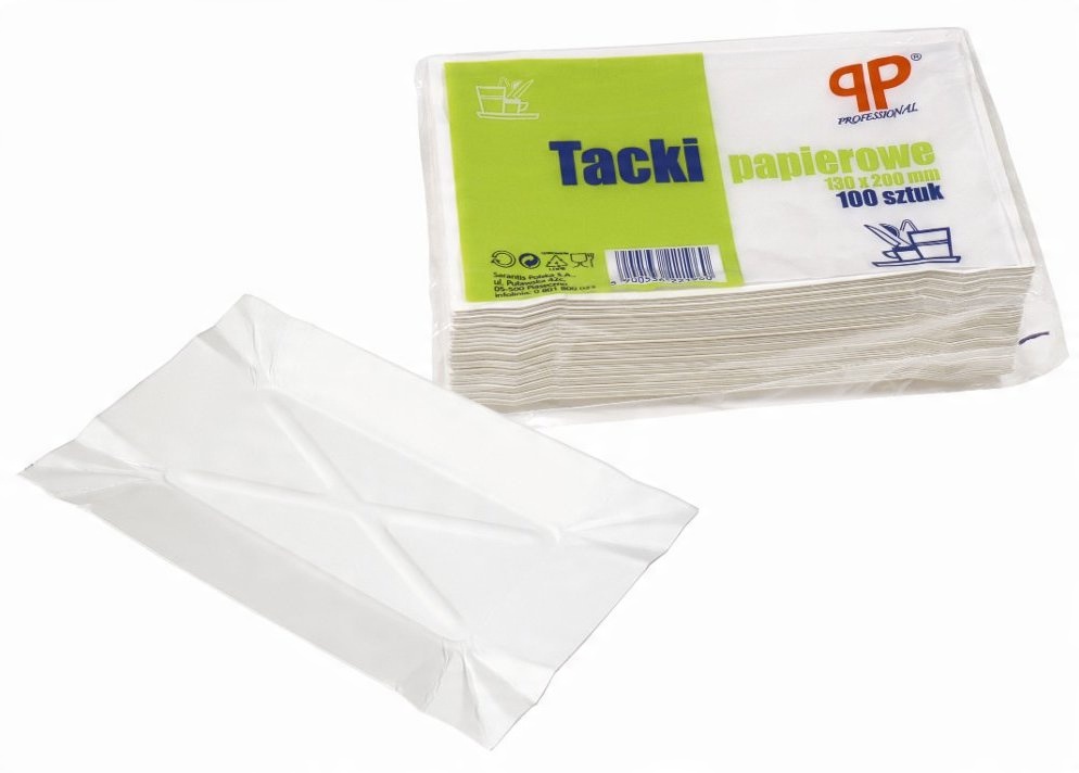 

Tacki papierowe białe 13x20 cm 100 szt Grill