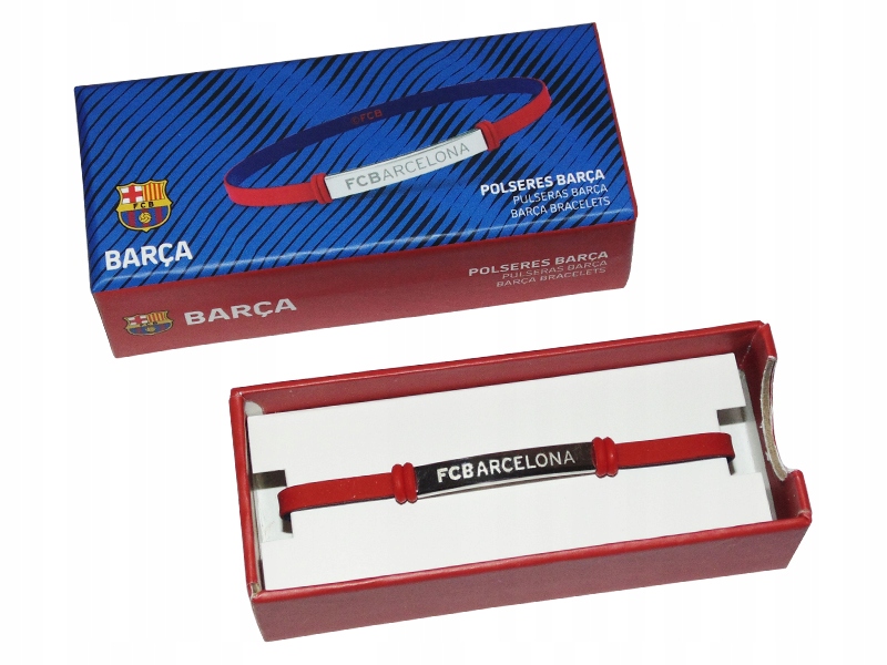 Fc Barcelona Silikonowa Bransoletka Klubowa Opaska Dla Dzieci Młodzieży Red