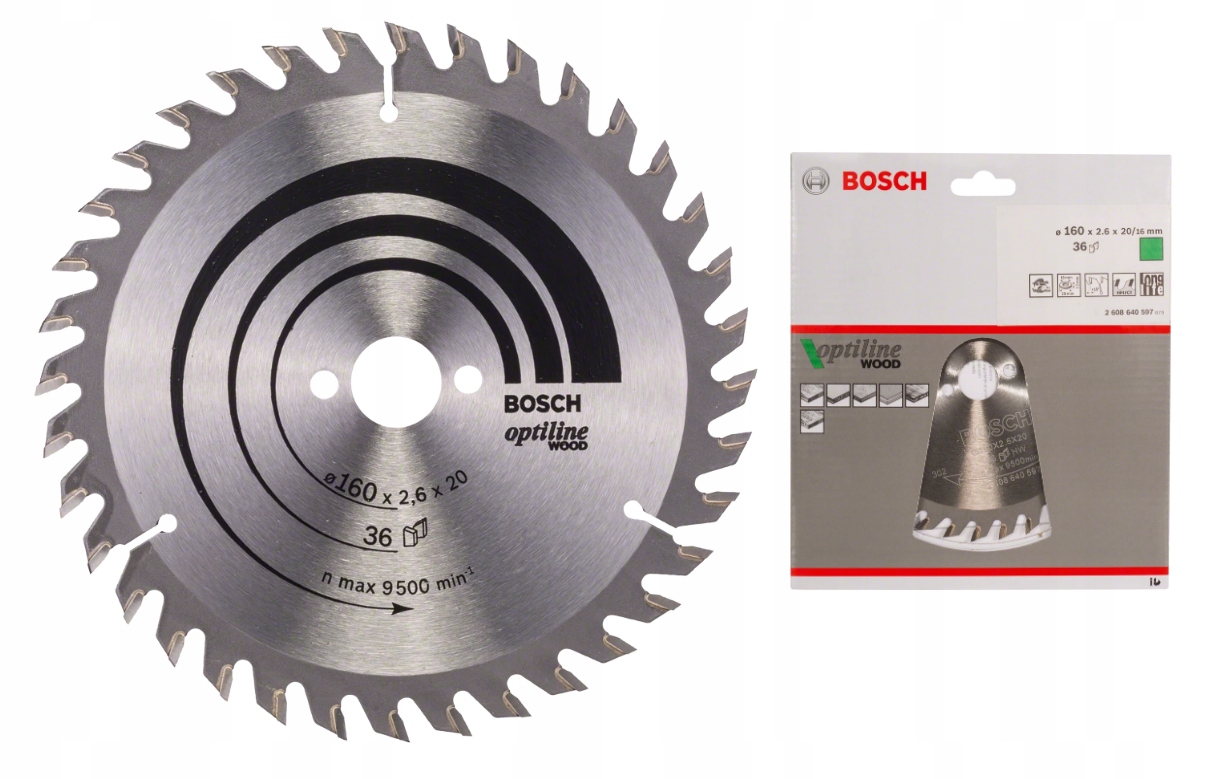 

Bosch Pro Piła Tarczowa H Optiline Wood 160*2,6*20