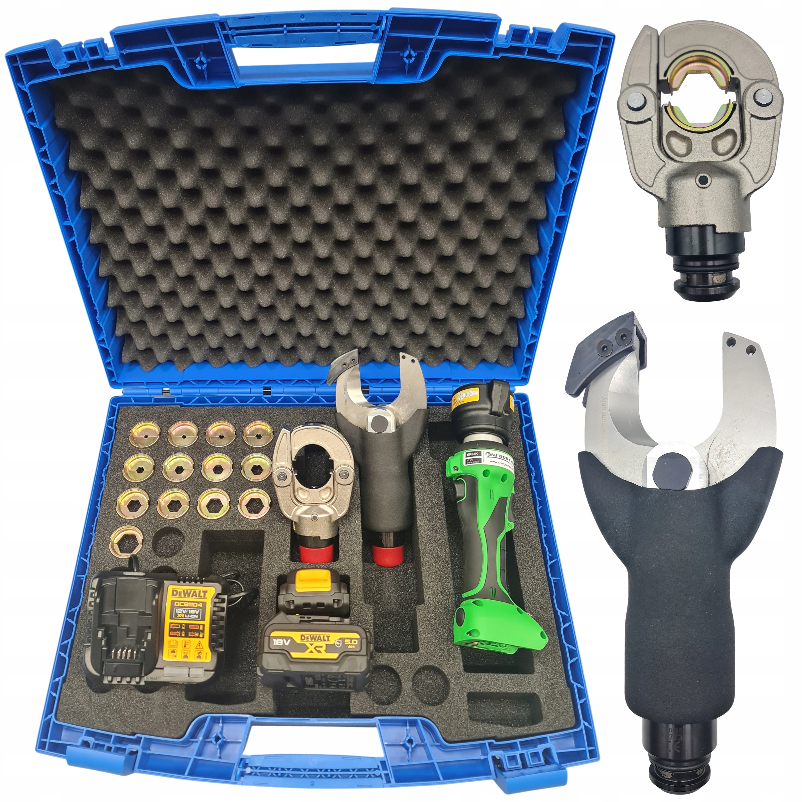 Praska Akumulatorowa Do Kabli Z Głowicą Tnącą Matryce 6-300 Dewalt 18V