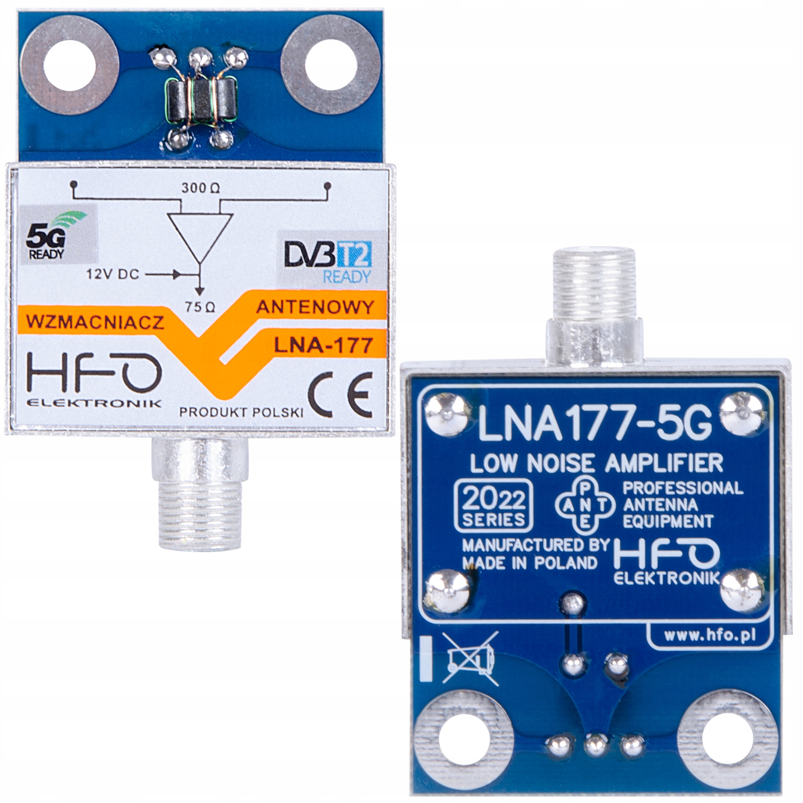 

Wzmacniacz Antenowy Dopuszkowy LNA-177-5G 30dB Hfo