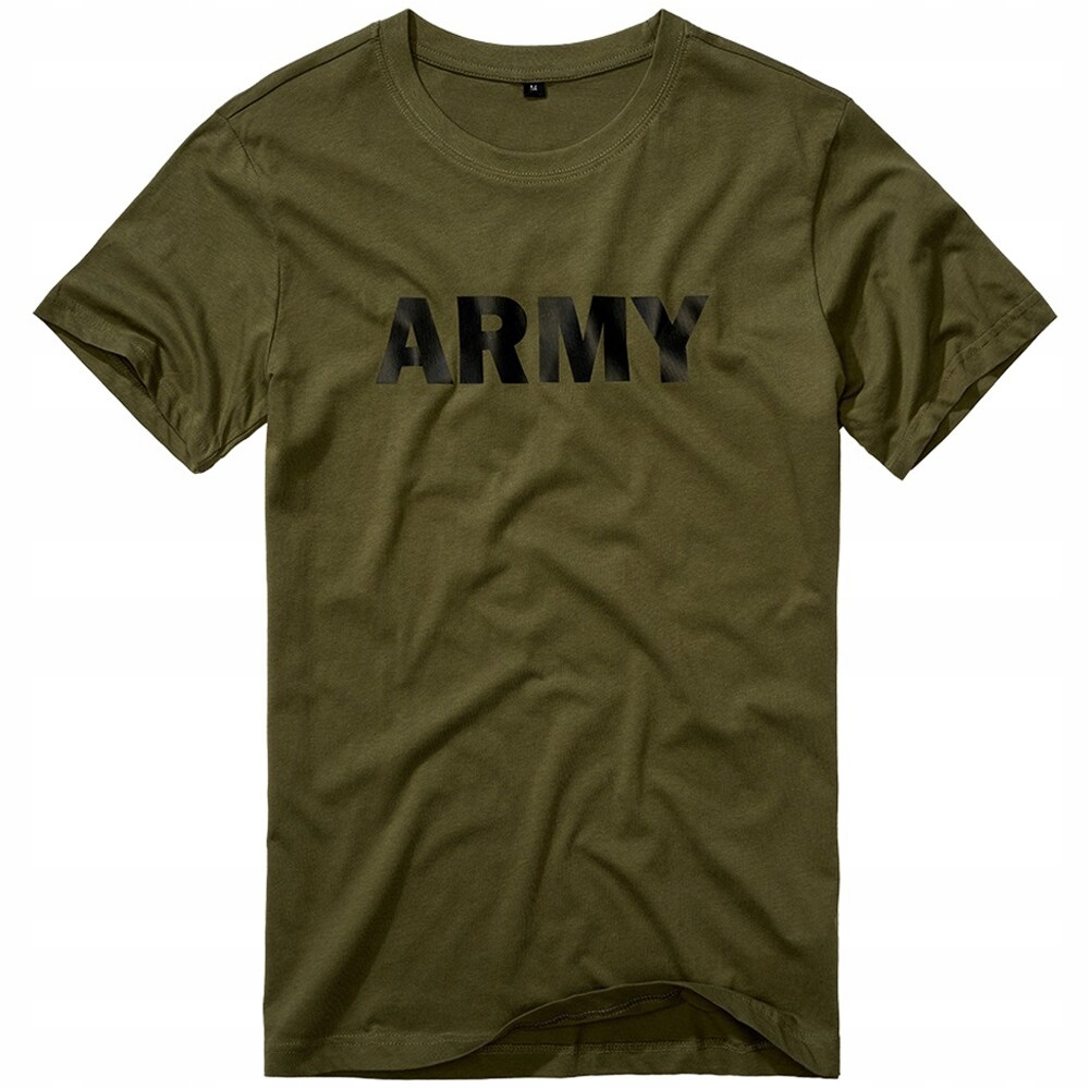 Koszulka z krótkim rękawem bawełniana męska T-Shirt Brandit Army Olive S