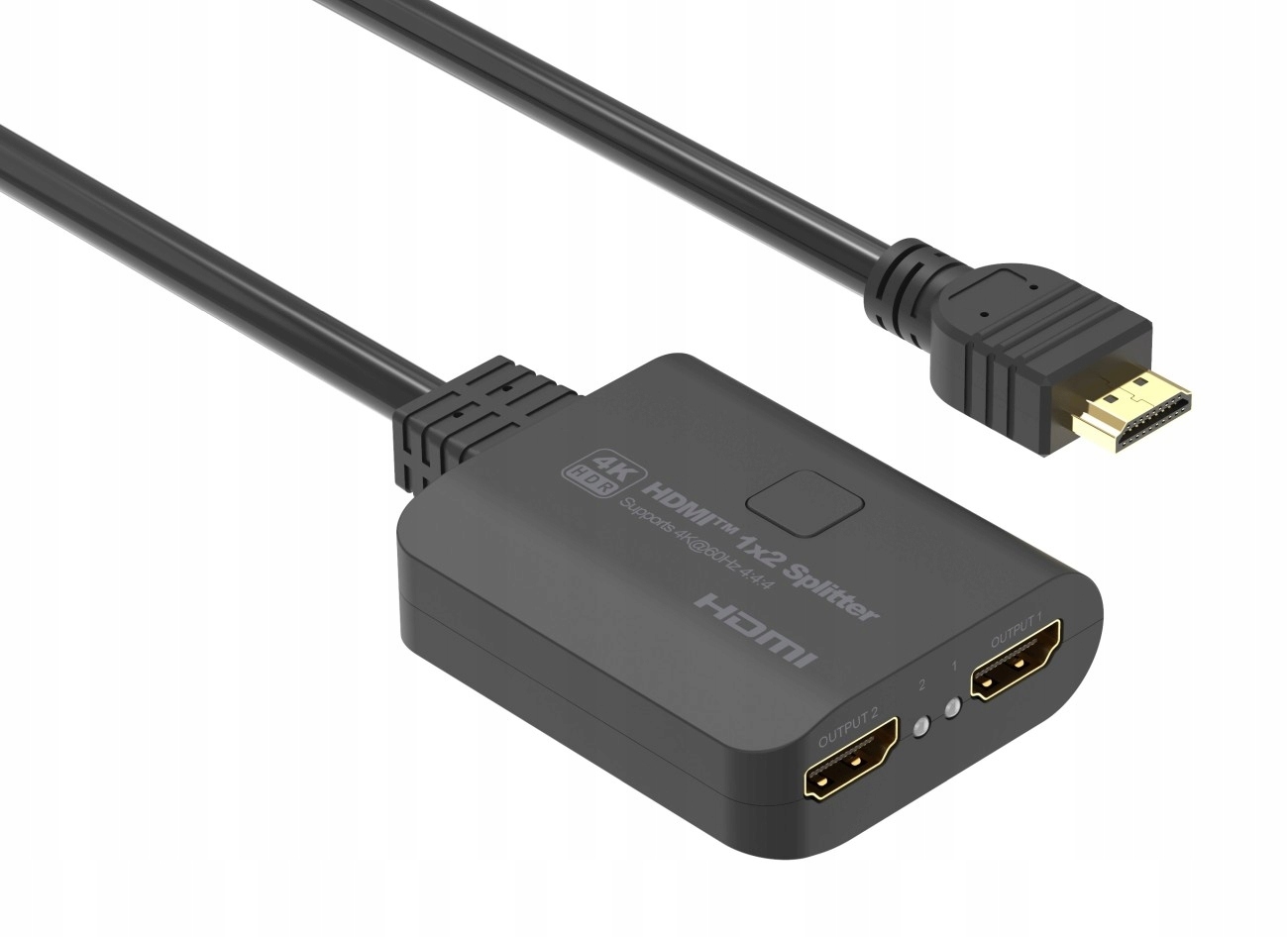 PremiumCord Hdmi 2.0 Mini Splitter 1-2 Pigtail 4Kx2K@60Hz HDCP2.2…
