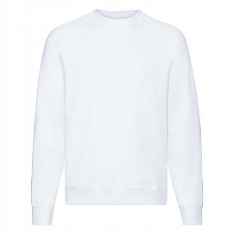 

Bluza męska bez kaptura Fruit of Loom Biały L