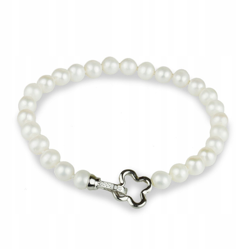 Jedinečný Stříbrný Náramek Ze Sladkovodních Perel