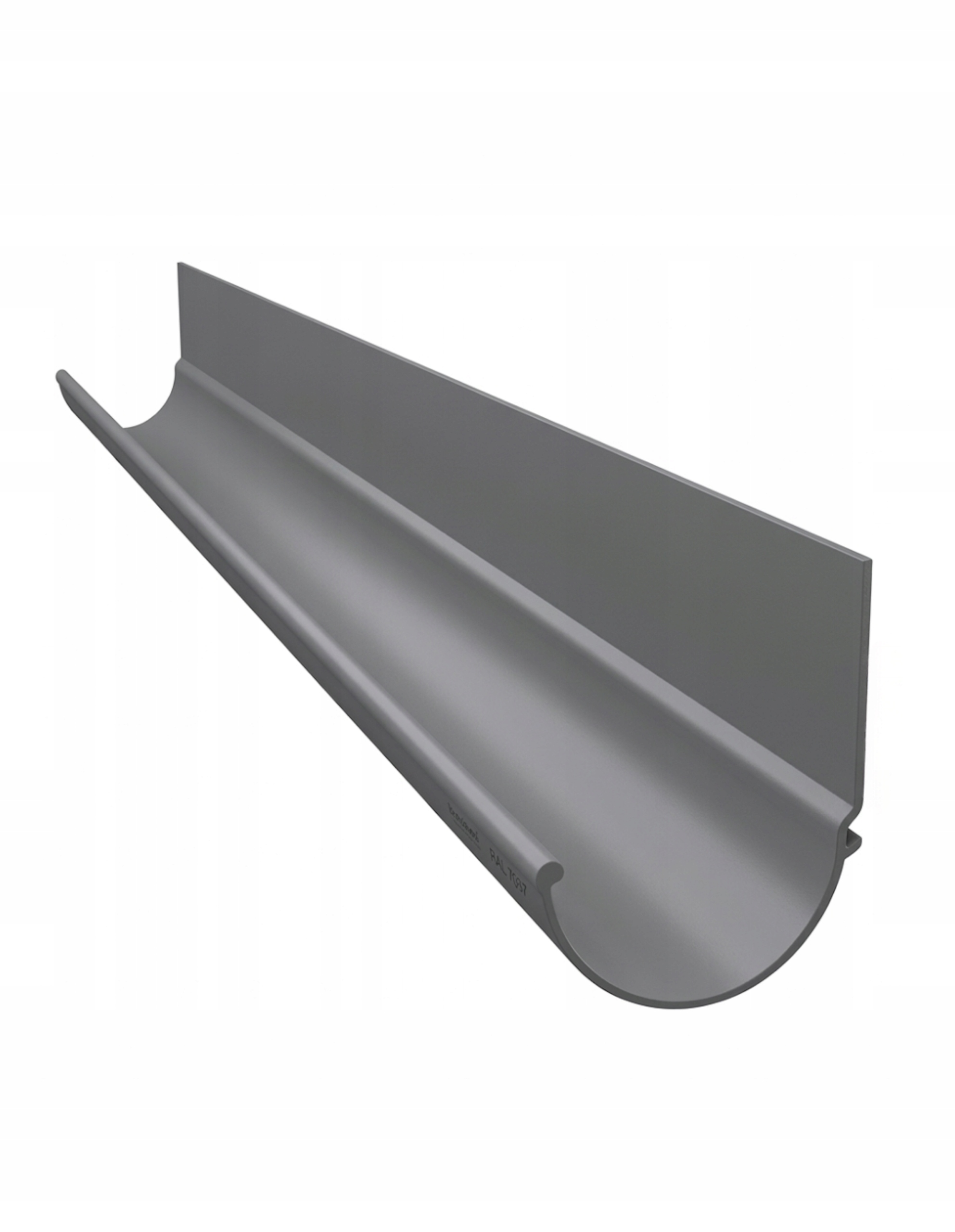 Hliníkový okapový žlab terasový R50 Renoplast 2m Šedá Ral 7037 Balkon